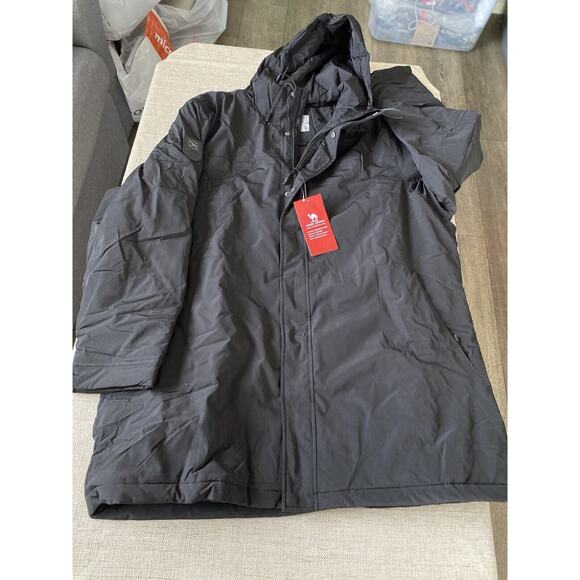 CAMEL CROWN Men’s Quilted Parka Jacket Gray/Black Size XXL NWT - Picture 1 of 9